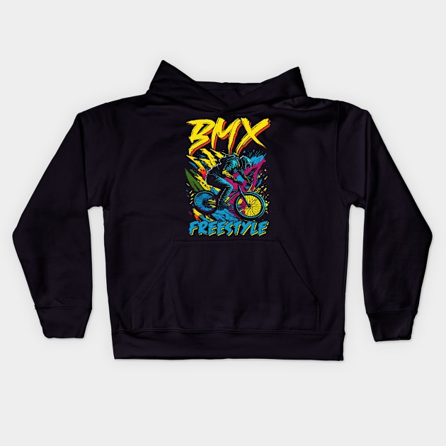 BMX Freestyle Kids Hoodie by T-shirt US